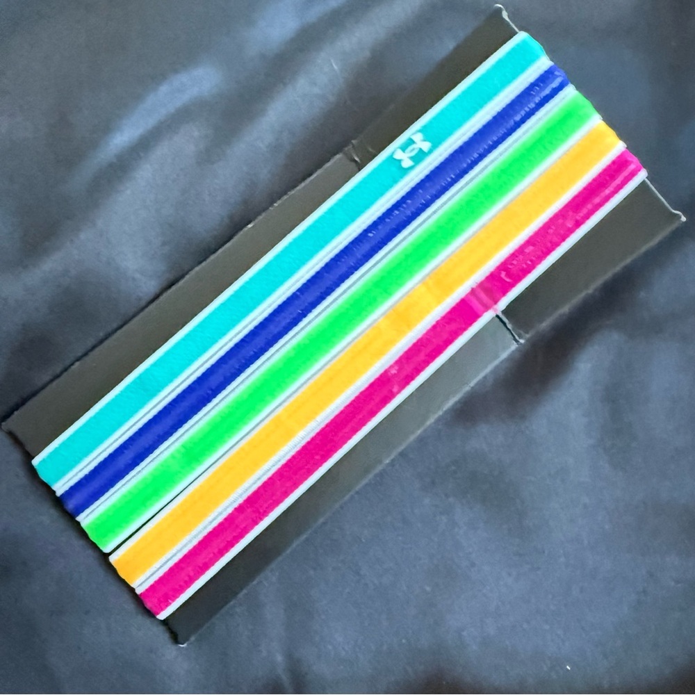 Under Armour Multicolor Athletic Headbands 5 Pack Logo‎ Women's